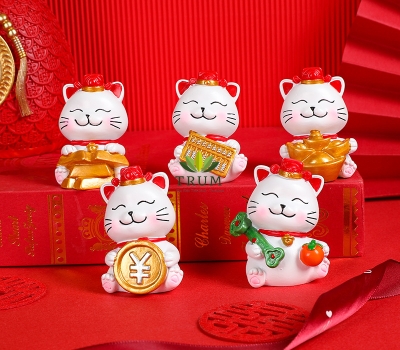 Tượng Mèo Tài Lộc Trắng ( Giá 1 con)