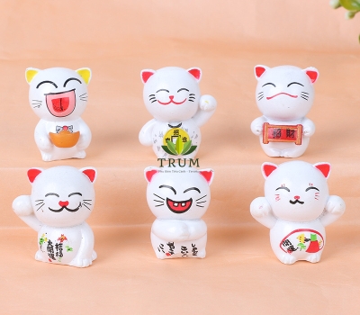 Bộ 6 Mèo Chiêu Tài Kiểu Nhật (6 Con)