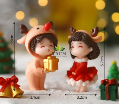 Đôi Tình Nhân Noel Tuần Lộc Tặng Quà