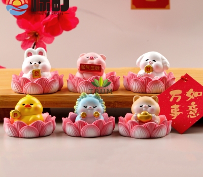 Thú Cưng Ngồi Đài Sen ( Kèm đài sen)