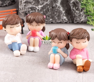Đôi Tình Nhân Ngồi ( Giá 1 Cặp ) 4,5x3cm