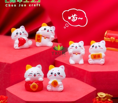 Bộ 6 Mèo Thần Tài Tai Vàng ( Giá 6 con)
